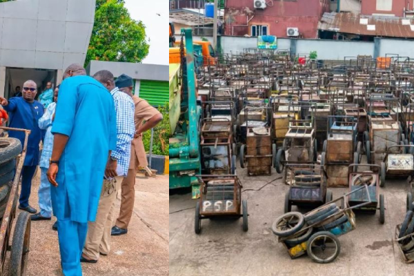 LAWMA destroys over 400 carts, says pushers pose security risk