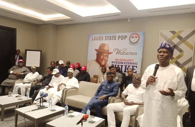2023: Wike visits Lagos, seeks support of PDP delegates