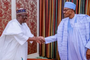 Buhari receives Lawan, Shettima, other at State House