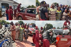 Reps Member, Olubunmi Tunji-Ojo donates 20 motorcycles to Amotekun in Ondo