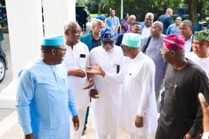 Three APC Governors visit Nyesom Wike in Port Harcourt