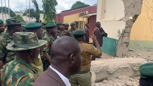 COAS Faruk Yahaya visits Kuje prison after deadly attack