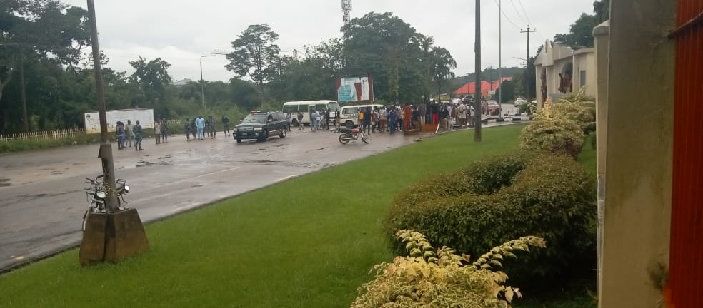 Ondo Poly Students protest alleged killing of colleague by Amotekun Operatives