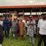 Video: Oyetola inspects venue for APC final campaign ahead of Saturday poll
