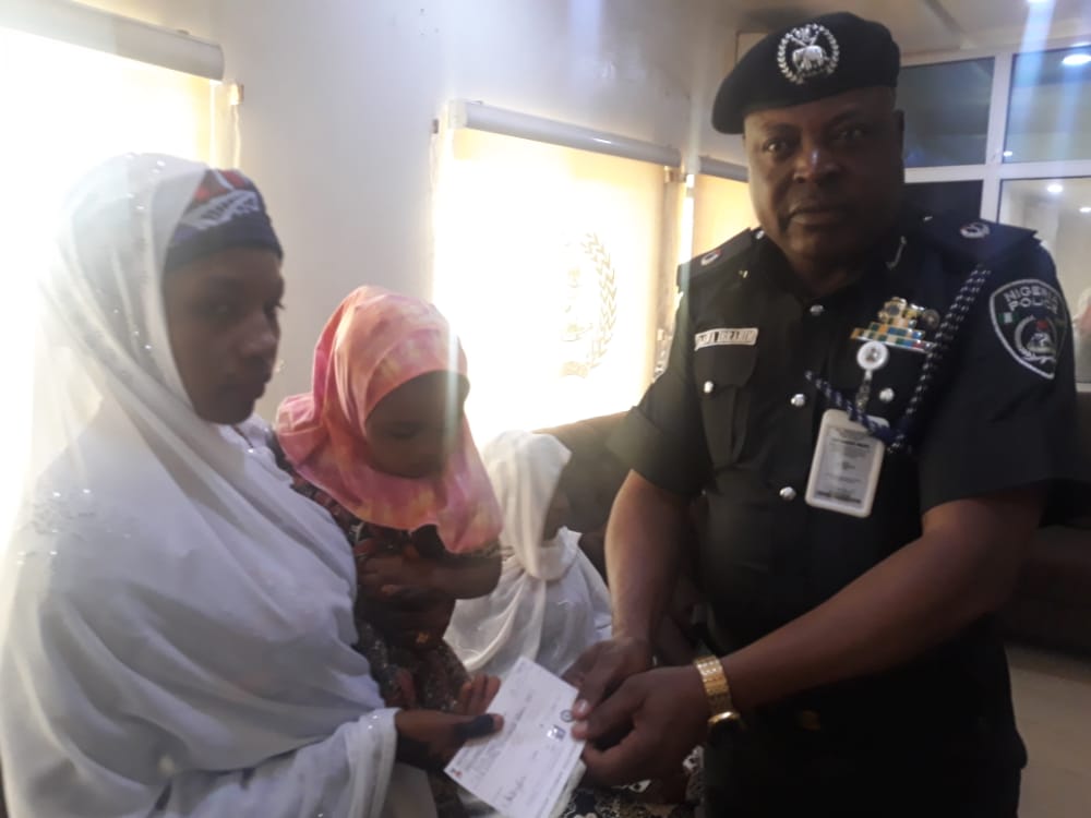 IGP hands over N500, 000 cheque to family of slain Police personnel