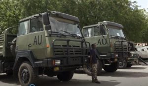 Army receives operational equipment, logistics from AU
