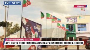 APC chieftain donates campaign office to Tinubu