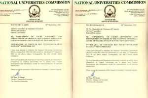 NUC ON UNIVERSITIES