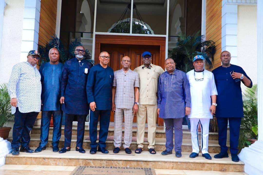Photos: Again, Peter Obi visits Wike