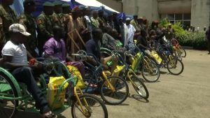  Operation Safe Haven donates tricycles, food items, others to 220 PWD in Plateau