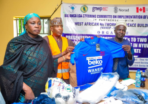 WANEP donates sporting kits to youths in Gombe State