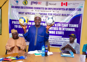WANEP donates sporting kits to youths in Gombe State