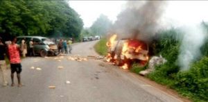 Many passengers burnt to death in Enugu road accident