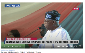 Tinubu on Farming