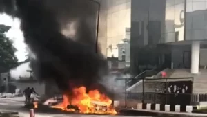 Lagos fire service recovers one at Adeola Odeku incident