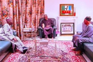 Tinubu meets Buhari, Adamu