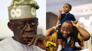 Tinubu condoles Davido, wife over son’s death