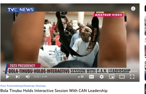 Tinubu meets CAN
