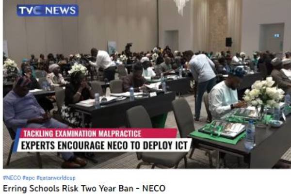 NECO ON EXAM MALPRACTICE