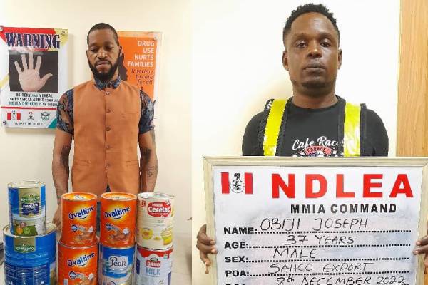 NDLEA arrests Brazil returnee with cocaine, others in milk -