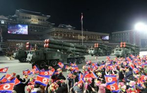 North Korea Displays Missile Production Muscle At Anniversay Parade