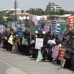 Women group stage peaceful protest in Adamawa, demand conclusion to guber polls