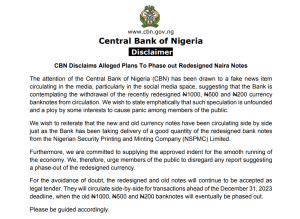 CBN ON NAIRA