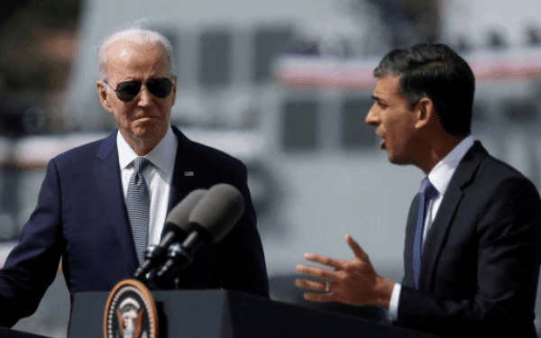 U.S President Joe Biden in UK, meets Sunak over fears of cluster bombs in Ukraine