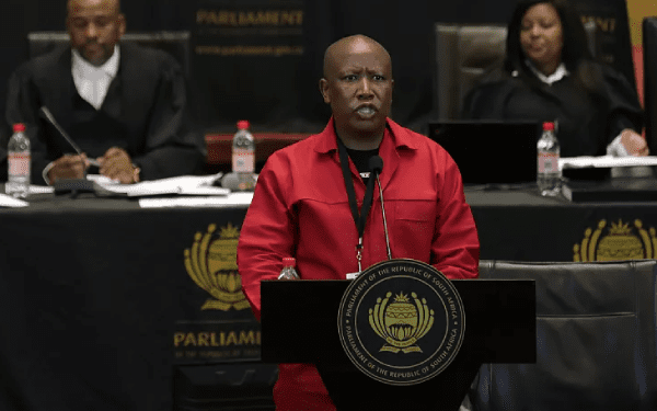 South African EFF Leader Malema, five MPs sanctioned over disruption of State address