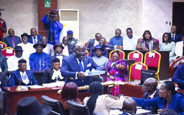 Delta Gov. Oborevwori presents 2024 budget estimate of N714bn to State Assembly