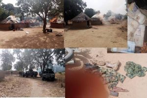 Military troops kill four bandits, destroy camps in Zamfara