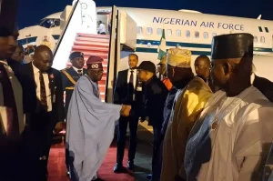 Tinubu returns after seven-day visit to Saudi, Guinea Bissau