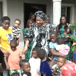 Wife of Abia Gov. visits motherless homes, promises support to children with needs