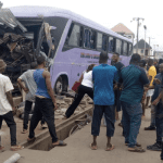 Luxury bus crashes at Orogwe along Owerri-Onitsha road