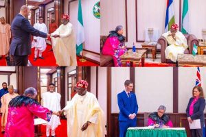 Tinubu receives letters of credence from newly-appointed ambassadors