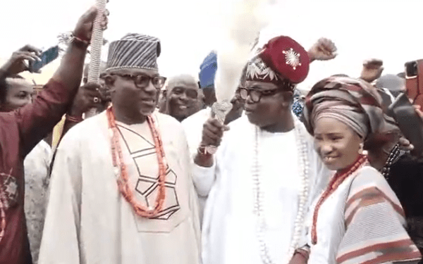 Governor Abiodun presents Staff of Office to new Olu of Orile Imo