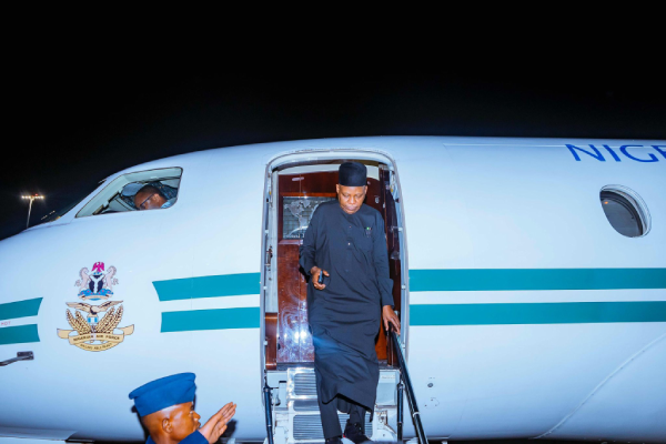 VP Shettima cancels Samoa trip after strange object hits, damages cockpit windscreen