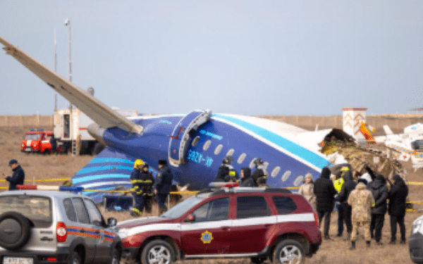 Azerbaijan airline blames 'external interference' for plane crash