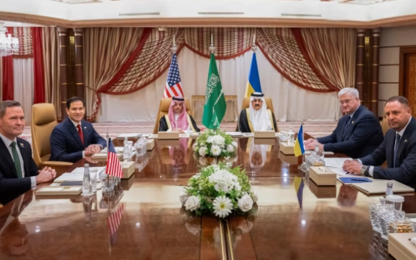 U.S. Ukraine hold talks in Saudi on ending war with Russia