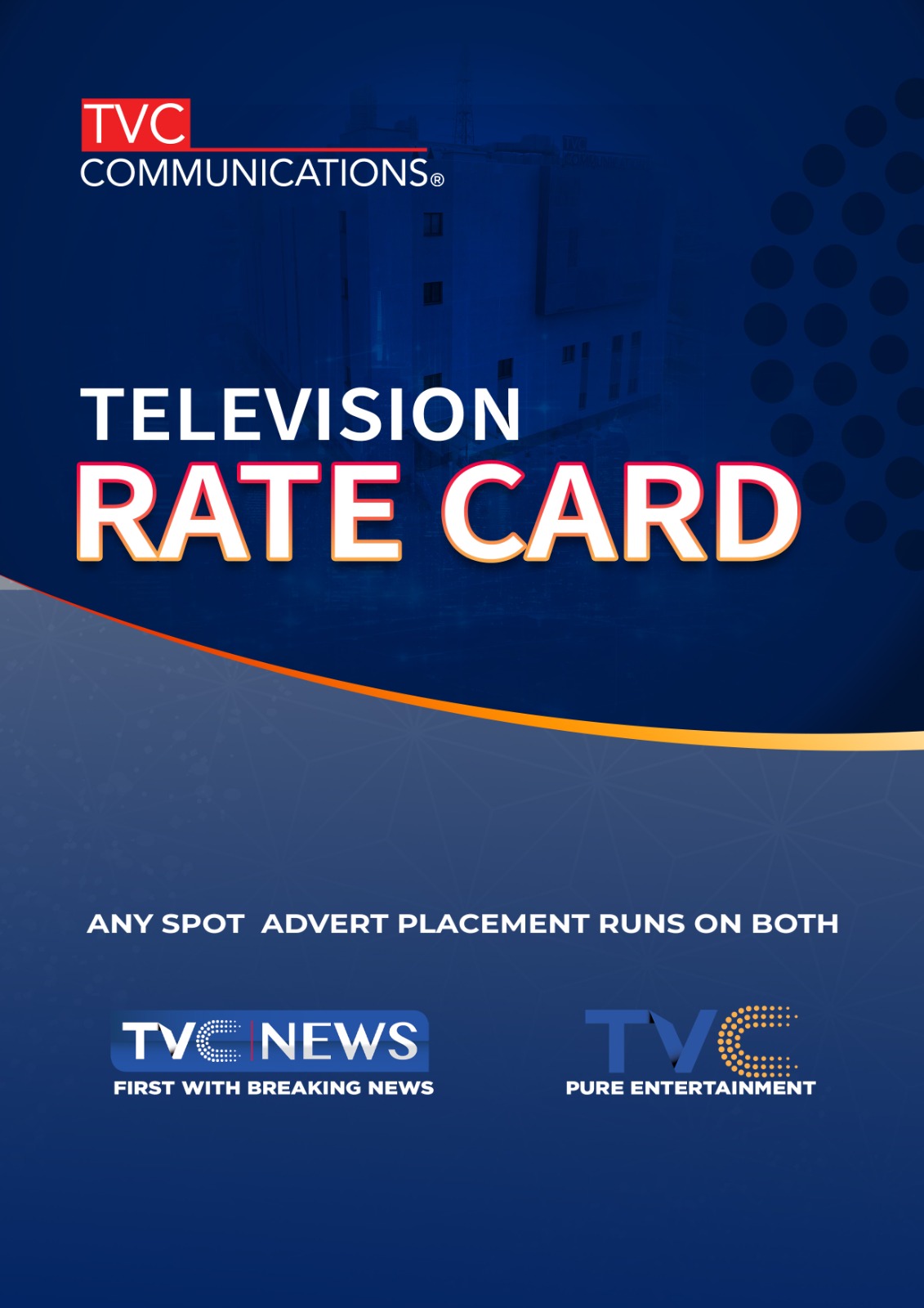 TV Rate Card for TVC & TVCNews