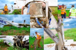 NSIB director visits Ilorin crash site as Investigation begins into Training Aircraft incident