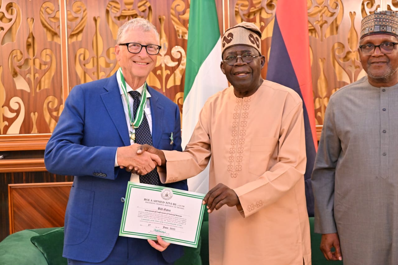 Tinubu confers ‘CFR’ national honour on Bill Gates