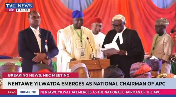 Breaking: Nentawe Yilwatda emerges APC National Chairman