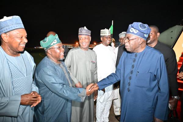 Tinubu Returns to Abuja After Visits to Saint Lucia, Brazil