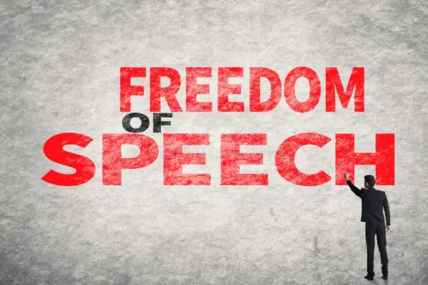 text-wall-freedom-speech-asian-businessman-write-48839460