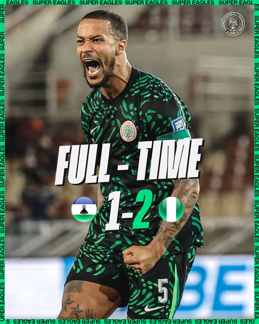 Highlights: Super Eagles’ 2-1 Edge Over Lesotho Revives World Cup Hope