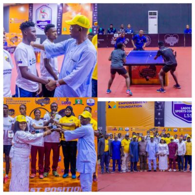 Senator Abiru Lauds Players As Oyo Emerges Champion at 2nd Mixed Table Tennis Championships