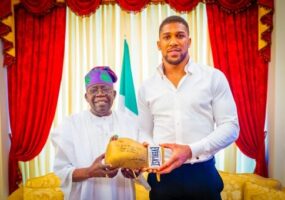 Anthony Joshua  and President Tinubu