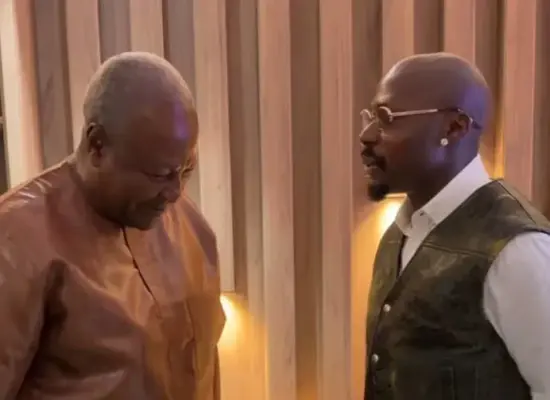 Asake meets Ghana president