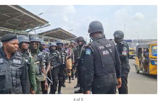 Lagos Police Command In Show Of Force Against Insecurity